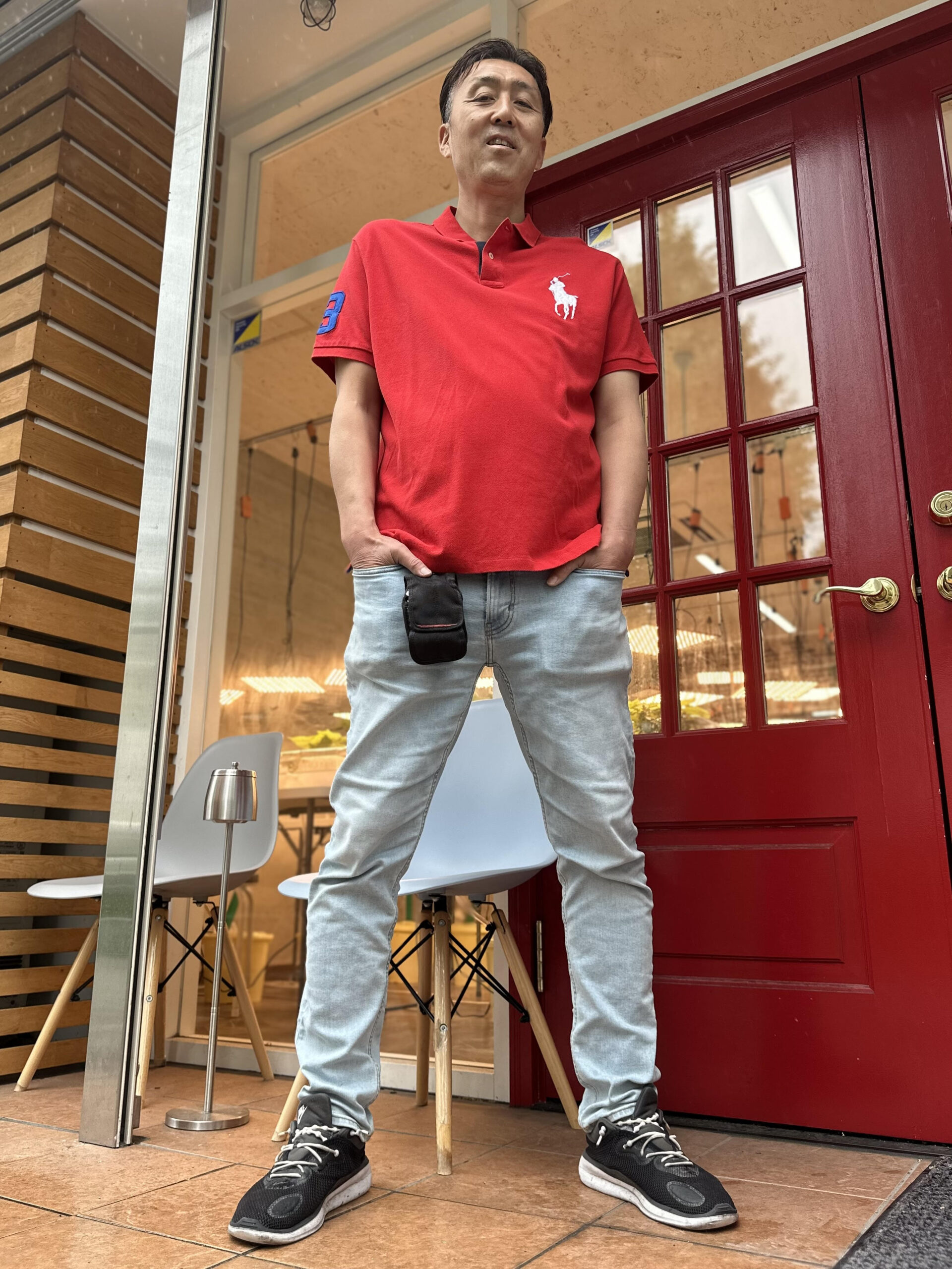 【RALPH LAUREN】 ポロシャツ 赤 XL - 画像 (7)