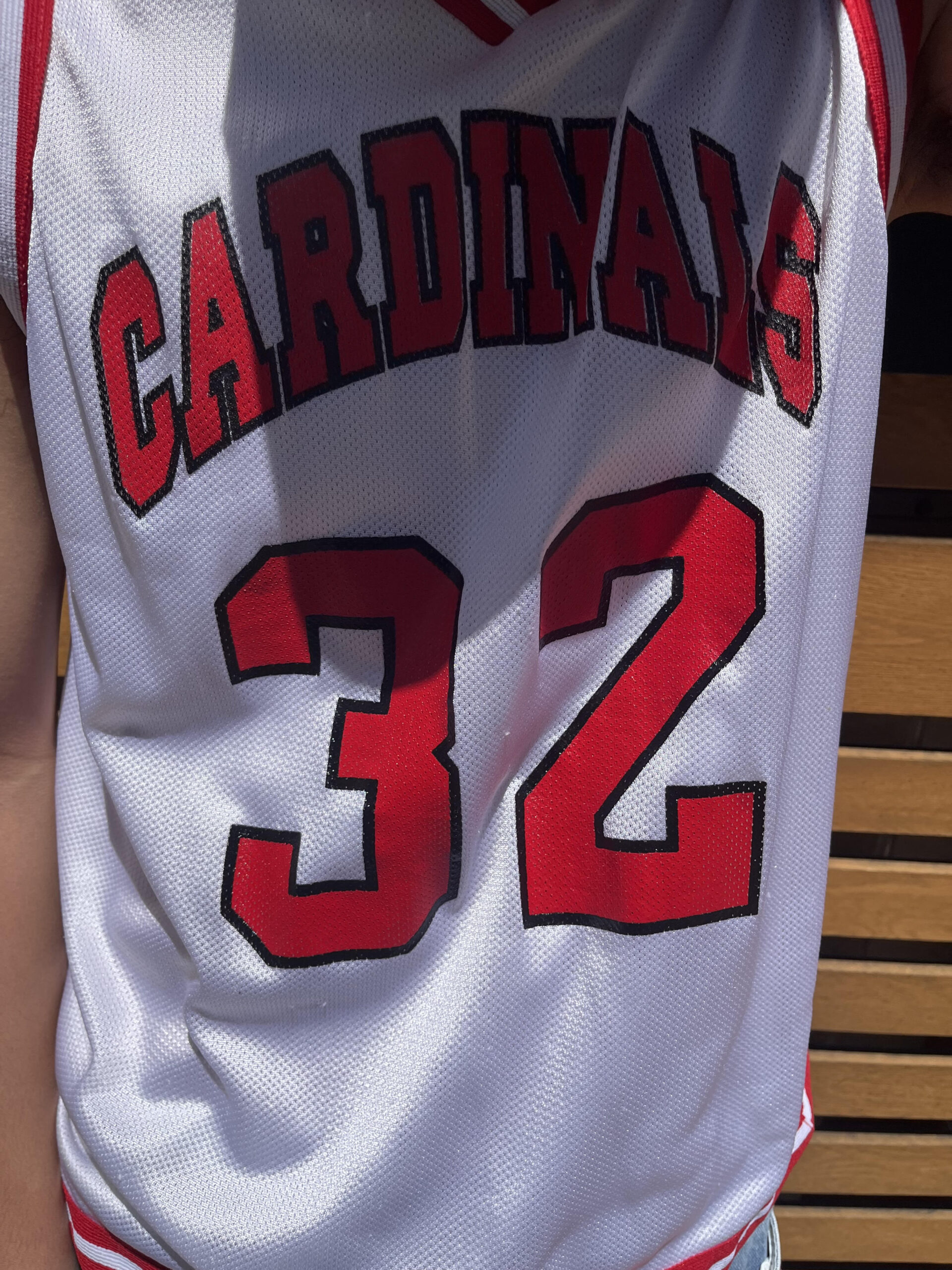 【JESCO】 タンクトップ 白&赤 ボーイズM - 画像 (7)