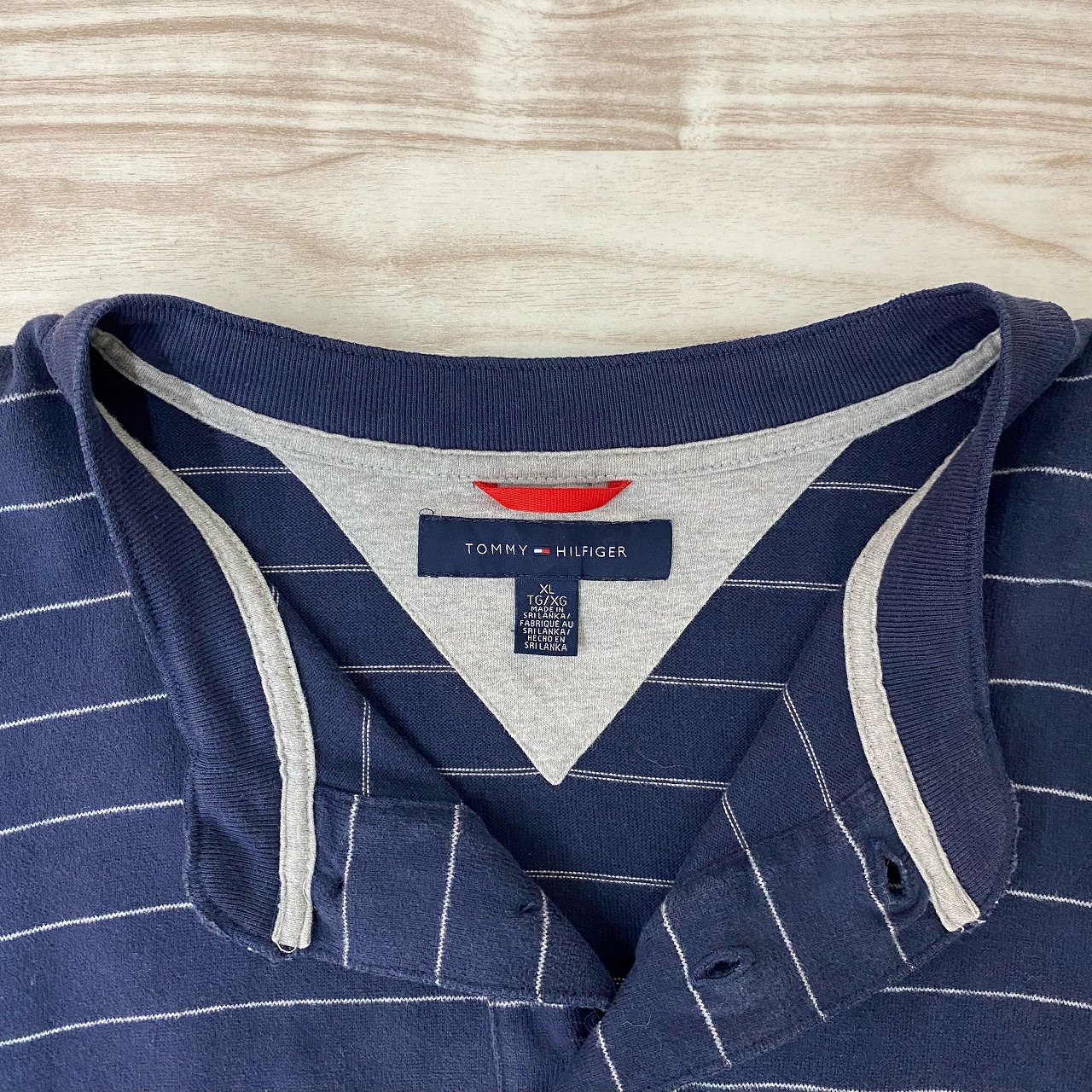 【TOMMY HILFIGER】 ロンT 濃紺 XL - 画像 (3)