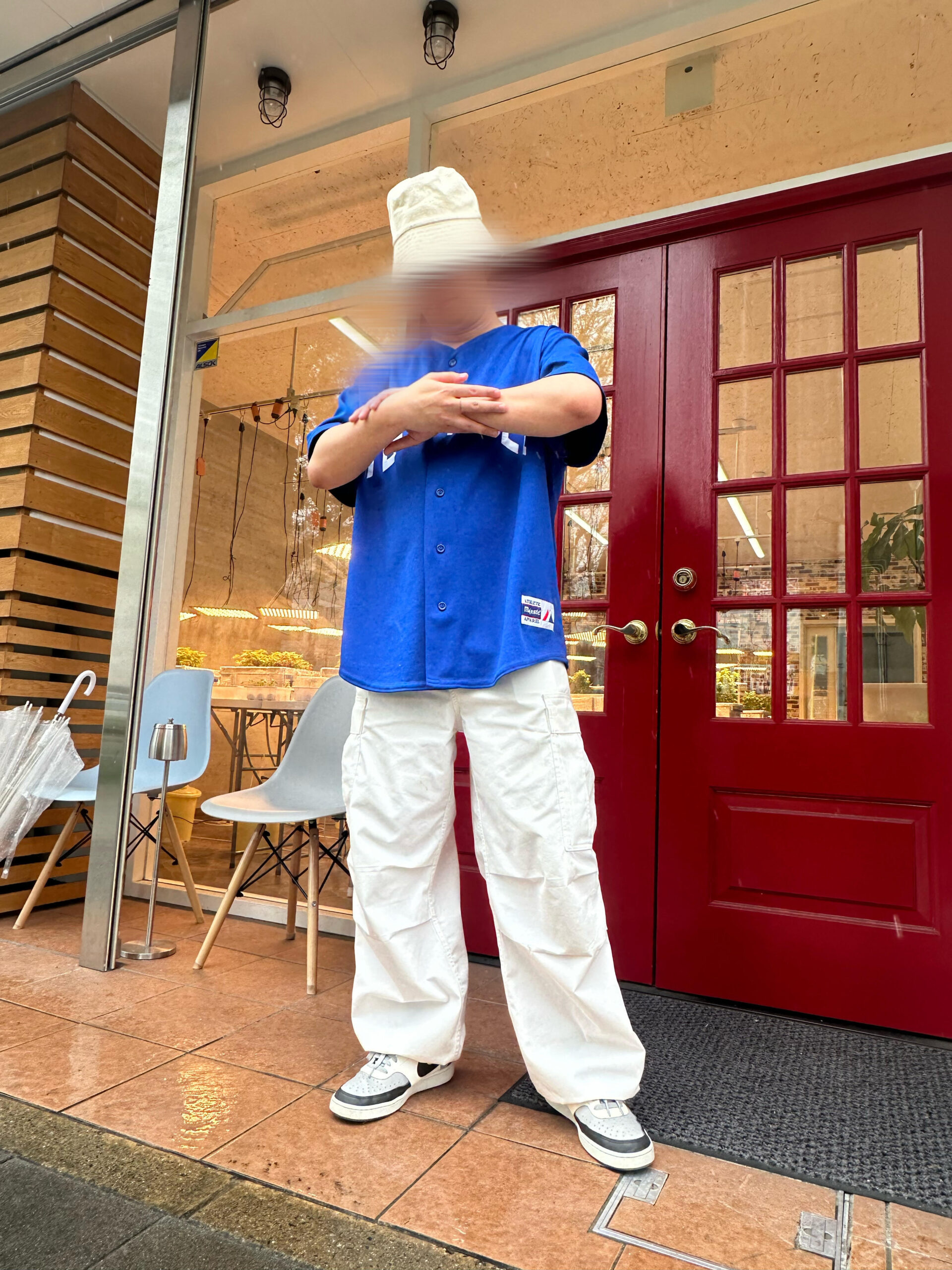 【Majestic】 ベースボールシャツ 青 サイズ表記無し - 画像 (11)