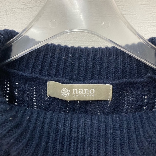 【Nano universe】セーター ネイビー M - 画像 (2)