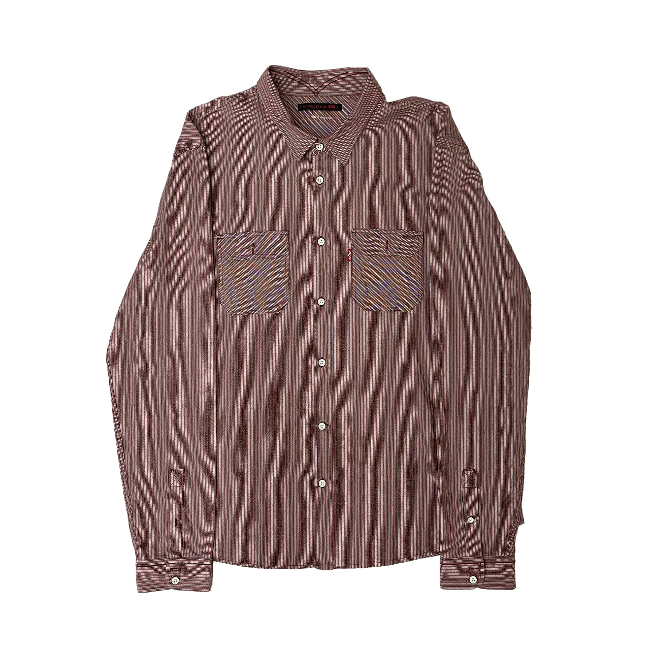 【LEVI STRAUSS&CO.】長袖シャツ 赤 サイズ表記なし
