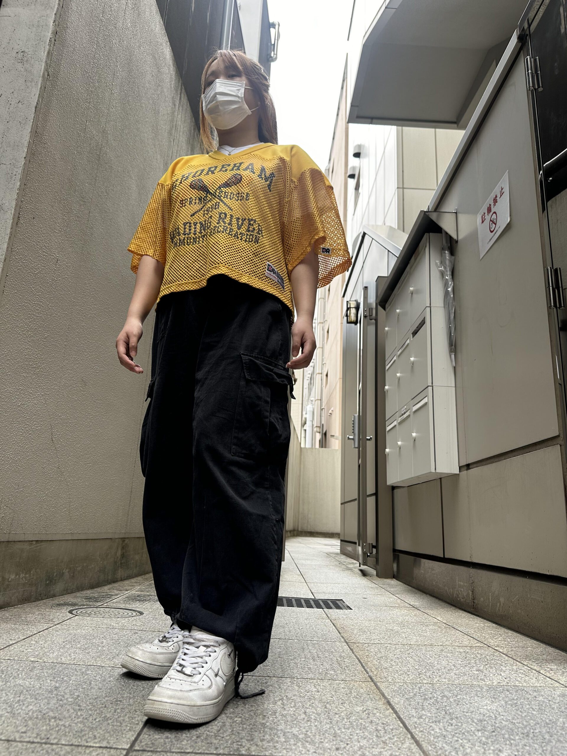 【ノーブランド】 Tシャツ 黄 M - 画像 (6)